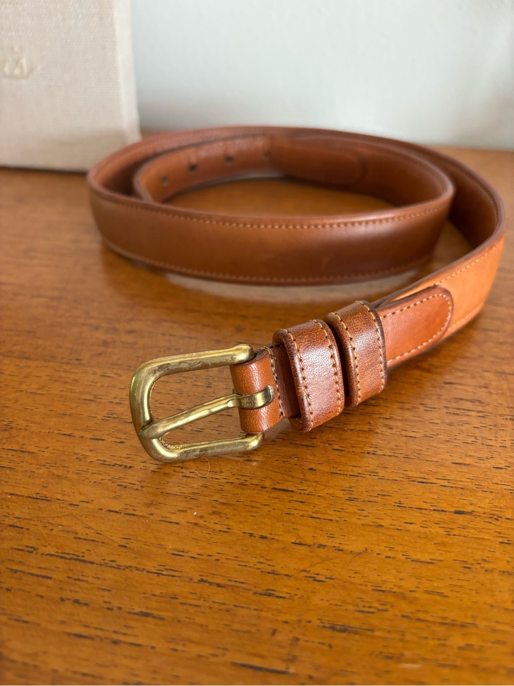 Vintage coach 114 leather belt made in USA waist 28